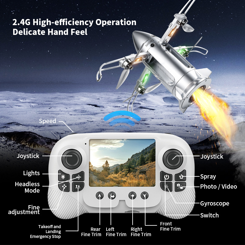 Drone OZ X6 Rocket con schermo - Drone Controller Screen recensione e prezzo